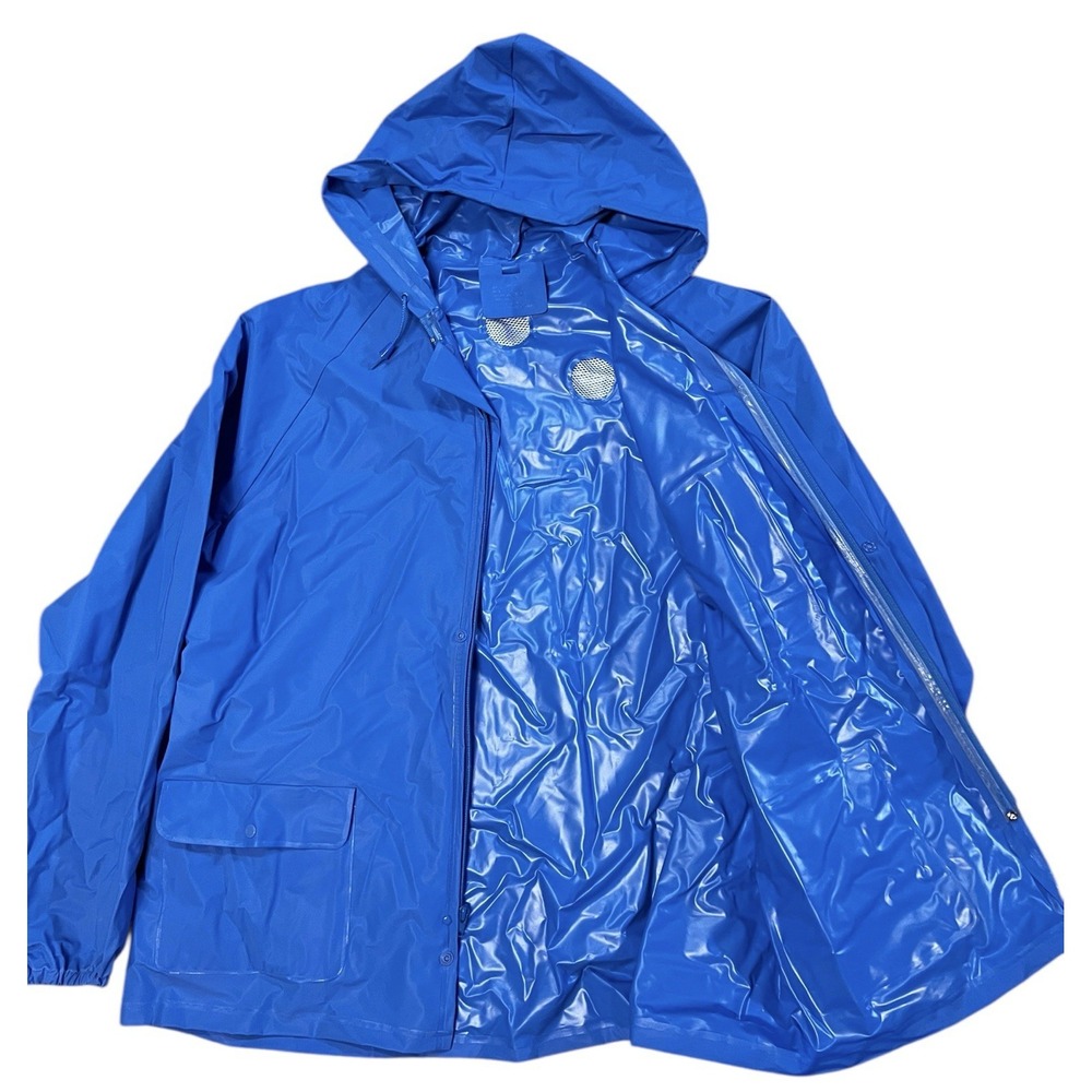 Stearns Dry Wear Hooded Rain Coat & Pants Set Blue Waterproof XL Vented Pockets - Picture 6 of 16